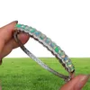 Andra armband 100 verkliga och naturliga Opal Bangle 925 Sterling Silver Fine Jewelry Opalbangle11137998