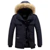 Parkas pour hommes en polaire hiver fourrure à capuche Parkas hommes duvet de canard veste de neige manteaux coupe-vent épaissi -30 degrés garder au chaud vêtements d'extérieur J231111