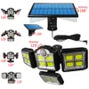 Luzes pendentes solares ao ar livre interno com controle remoto 180led luz solar sensor de movimento 5 modos de iluminação para garagem pátio celeiro