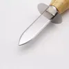 Wood-handle Oyster Shucking Knife tools Stainless Steel Oysters Knives Kitchen Food Utensil Tool dh877