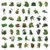 50Pcs Funny Frog Stickers Non-Random Waterproof Vinyl Sticker Laptop Skateboard Motor Water Bottle Snowboard Notebook Wall Car Decals Kids Gifts