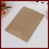 Jewelry Pouches 500pcs 13x21cm Flat Brown Kraft Paper Bag No Window Not Stand Up Zipper/zip Lock Packaging Bags For Gifts/tea