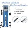 Verticale shockwave therapie machine 2 handgrepen werken samen schoudertonitis ed behandeling pneumatisch extracorporale schokgolftherapie apparaat