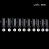 False Nails False Nails 500pcs 명확한 천연 거짓 손톱 팁 C 구부러진 긴 정사각형 직선 손톱 인공 아크릴 매니 아트 도구 230413