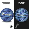 Ballen basketbal ball reflecterende mannen cadeau indoor outdoor maat 7 honingraat zilveren pu voor jonge jongens meisjes avondspel spellen 230413