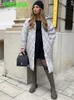 Womens Down Parkas T MODA Femmes Lâche Chaud Mi-long À Capuche Veste En Coton Manteau Matelassé Dames Modèle Parka Casual Femme Chic Vêtements Épais 231114