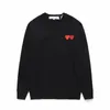 Sweatshirts CDG Pamuk Oyun Erkek Hoodies Nefes Alabaş Ceketler Des Des Uzun Kollu Nakış Çifte Kalp Sweatershirt Kadınlar için Windbreaker Sıcak Sp