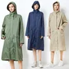 Raincoats Windbreaker Raincoat Medium och Long Adult Adult Men's and Women's Fashion Hat Weather Proof and Waterproof Clothing Long Sleeve Pon 230414