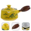 Dinnerware Sets Tea Pot Loose Ceramic Large Capacity Teapot With Side Handle 360° Rotation
