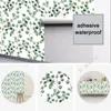 Wallpapers Small Round Leaves Home Decor Self Adhesive Wallpaper Furniture Wall Makeover Decoration Sticker Living Room Bedroom Study