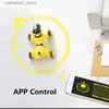 Electric/RC Animals Voice Commands App Control Dog Toy Electronic Pet Funny Interactive Phone Remote Control Puppy Smart RC Robot Dog Kid Toy Q231114