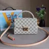 2023 High quality Shoulder Bag woman handbag designer Grey and white check bag