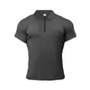 Magliette da uomo 2023 Magliette da uomo Moda Camicia da bodybuilding fitness a maniche corte per uomo Allenamento sottile