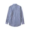 Designer à manches longues CDG Play Mens Blue Stripe Shirte Shirts Tops Vêtements