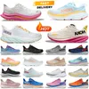 Hoka Kawana Clifton 9 Bondi 8 Hokas Shoes Women Mens Running Sneakers Pink Triple Białe Białe granatowe fioletowe fioletowe pomarańczowe kobiety