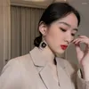 Orecchini a pennello Corea del Sud Celebrity Oreganizzazione Geometrica Anello irregolare Simple Temperamento Ciondolo