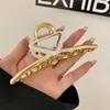 Designer pour femmes Triangle Hair Clips For Women Girls Brand P Letter Claw Barrettes Hairpin Hairclip