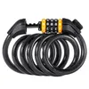 Bloqueios de bicicleta West Biking Cable Lock MTB Road Anti Roubo Senha de Segurança Bicicleta para Scooter Acessórios de Motocicleta 231114