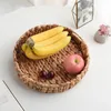 Dinnerware Sets Woven Fruit Basket Sundries Holder Toys Vegetable Storage Water Hyacinth Practical Office