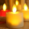 Lampy stołowe 24pc/zestaw Dekcja Dzień Matki Bez Flime LED Świeca światła Bateria zasilana domowymi światłami romantyczne światła