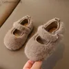 Slipper Winter Kinder Flache Schuhe Pelzige Abdeckung Zehe Licht Warme Kinder Freizeitschuh Plüsch Freizeit Zwei Farben 21-30 Bequeme Jungen Mädchen ShoeL231114