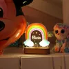 Veilleuses Arc-en-ciel Personnalisé Veilleuse Bébé Cadeau De Noël Enfant Cadeau D'anniversaire Coloré Dimmable Nouveau-Né Lampe De Nuit Décoration Chambre Q231114