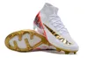 Superfly 9 Dream Speed ​​7 Mens Kids Soccer Shoes Cleats Lite Crimson Pale Ivory Bright Mandarin Cristiano Ronaldo Prograt