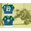 Anpassad Gilles Meloche California Golden Seals Oakland Hockey Jersey Ny topp SIDT SYD S-M-L-XL-XXL-3XL-4XL-5XL-6XL