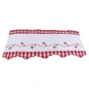 Curtain 30 90cm Red Plaid Fabric High Quality Sunshine Blockout Embroidered Coffee Home Kitchen With Small Curtains