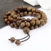 Strand 8mm Bracelets de miçangas de madeira para homens Mulheres naturais de panzolas budistas de sândalo Bulbões de oração de madeira Mala colares de charme de charme presentes