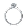 Anéis de casamento anel de luxo anel de amor designer de jóias anéis chapeamento de platina presente do dia dos namorados para mulheres anel de moissanite azul M01D 5A fábrica de joias atacado