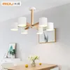 Hanglampen Jiahome Noordse moderne kroonluchter houten led lamp voor keuken slaapkamerstudie el veranda restaurant licht simplefashion