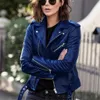 Femmes vestes femmes classique Faux cuir veste femme Moto Biker automne hiver mince dames marque mince court vêtements d'extérieur 231113