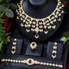 Necklace Earrings Set Missvikki Fashion Yellow CZ UAE Dubai Bridal For Women Wedding Party Nigerian African Earring