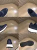 Berömda lyxiga män casual skor Polarius Running Sneakers Italy Hot Popular Elastic Band Black White Blue Leather Low Top Designer Lightnes Athletic Shoes Box EU 38-45