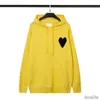 Amis Amiparis Hoody Pull Am I Paris Hoodies編み女性男性プルオーバースウェットシャツビッグレッドブラックコーアハートラブ冬ジャンパーUSA Streetwear AmisWeater N893