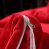 寝具セットデザイナーファッション枕タビー2PCS掛け布団セットベルベット羽毛布団カバーベッドシート快適なキングキルトサイズ