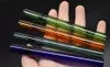 colorful 12cm LABS Glass Pipe Tobacco Cigarette bat One Hitter Pipe Glass Straw Tube Cigarette Filter Pipes Glass Filter tip for smoking