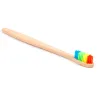 Eco-Friendly Bamboo Handle Rainbow Toothbrush Health Portable Soft Hair Oral Care Supplies Oral Cleaning Care Tools 12 LL