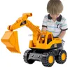 Diecast Model Cars Utsökt ingenjörsgrävare Toy Fun Bulldozer Tractor Dump Truck Model för småbarn och unga barn Födelsedagsresegrester231114