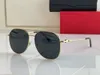 Moda carti Diseñador Cool gafas de sol moda para hombre ojo simple marco dorado sapo espejo piloto polarizado protección UV