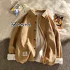 Camicie casual da uomo 2023 inverno cashmere addensato maniche lunghe peluche cappotti stile coreano multicolore tenere al caldo taglia M-2XL