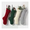 Decorações de Natal personalizadas de alta qualidade de estoque de sacos de presente de estocagem Socking Socking Large Decorative Meocks F060218 Entrega Drop Ho Dhfp6