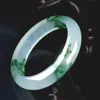 Bangle Genuine Natural Green Jade Bracelet Charm Jewellery Fashion Accessories Hand Carved Amulet Gifts for Women Her Men 231114