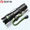 Flashlights Torches 18650 Led Q5 Rechargeable Battery Mechanical Stepless Zoom Rotation Long-range Charge Riding