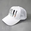 Berretto da baseball di design bianco di moda cappello da spiaggia di lusso lettera multicolore ricamo fantasia mens cappello creativo sport cappelli da camionista traspiranti 2023