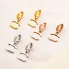 Stud Simple Fashion Boutique Designer Charm Christmas New Jewelry Stud Gold Plated Womens Family Birthday Love Gift Earrings