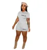 Designer Womens Tracksuits Summer Sports Outfits Two Piece Short Set Letter Printed Short Sleeve T Shirt And Shorts Jogging Suits