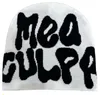 Mea Culpa Hat Designer Womens Beanie Culpas Winter Bonnet Big Lettered CappelliカジュアルサーマルファッションスカルキャップメンズマルチカラーMZ09