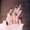 Kunstnagels HEALLOR Glitter Kunstnagels Frans Lange druk op nagels Elegante vingernagels Stickers Manicure Salon DIY-kunst Kunstnagels MH88 Q231114